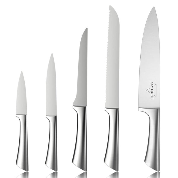 5-Piece Kitchen Stainless Steel Knives Set