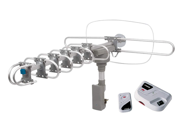 Polaroid Outdoor Amplified HDTV Antenna - 150 Mile Range, 360° Rotation