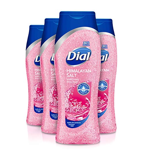 Paquete de 4 jabones corporales Dial, sal del Himalaya