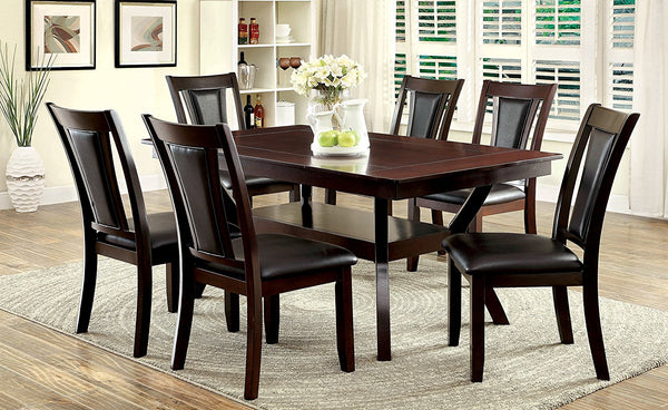 Furniture of America Dalcroze Juego de comedor moderno de 7 piezas