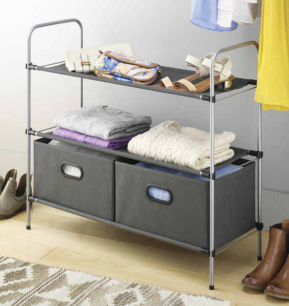 Portable closet storage organizer