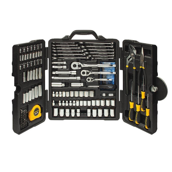 Juego de herramientas mixtas Stanley de 170 piezas con estuche triple
