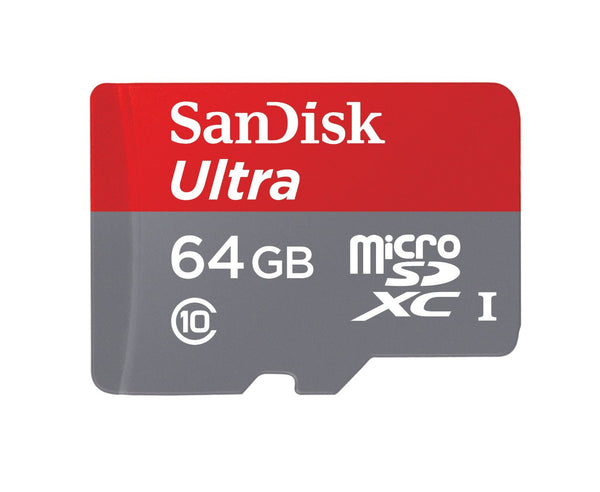 SanDisk Ultra 64GB microSD Card With Adapter