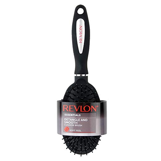 Revlon Detangle & Smooth (Black or Red) Cushion Hair Brush