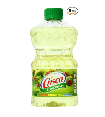 Pack of 9 Crisco Pure Canola Oil, 32-Ounce