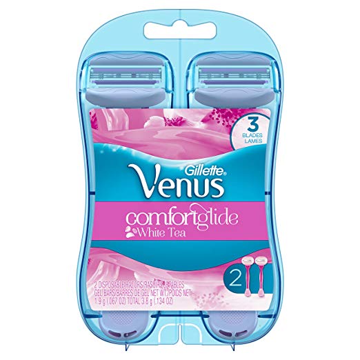 2-Count Women's Gillette Venus Comfortglide White Tea Disposable Razors