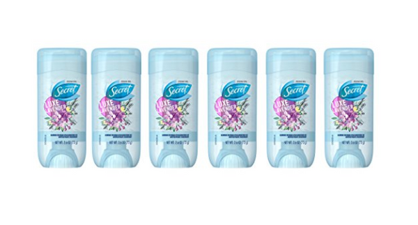 Pack of 6 Secret gel deodorant