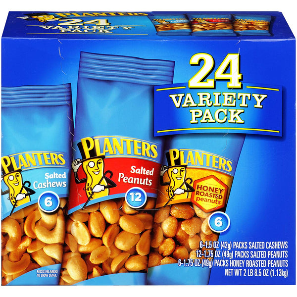 Planters Nut 24 Count-Variety Pack