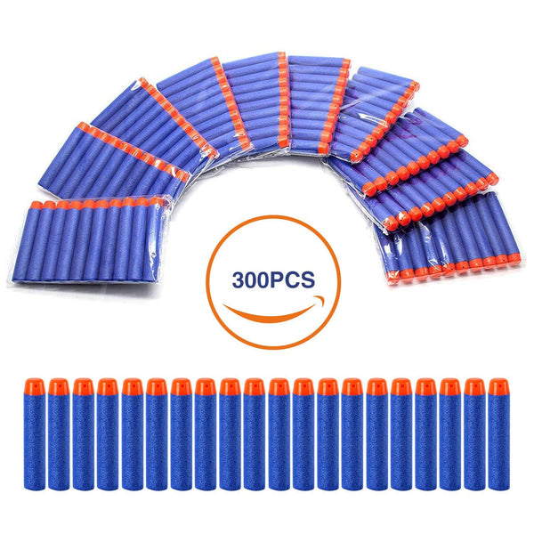 Geekper Refill Darts 300Pcs Bullets Ammo Pack for Nerf N-Strike Elite Series (Blue)