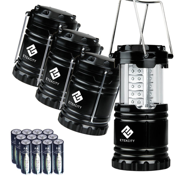 Pack of 4 LED camping lanterns