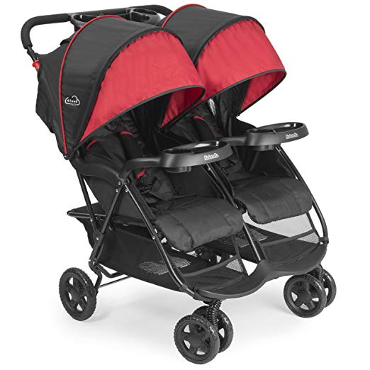 Kolcraft Cloud Plus Lightweight Double Stroller -5-Point Safety System