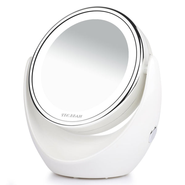 Swivel LED light makeup mirror