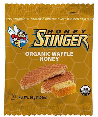 Waffle orgánico de nutrición deportiva Honey Stinger, 16 unidades, 1.06 oz
