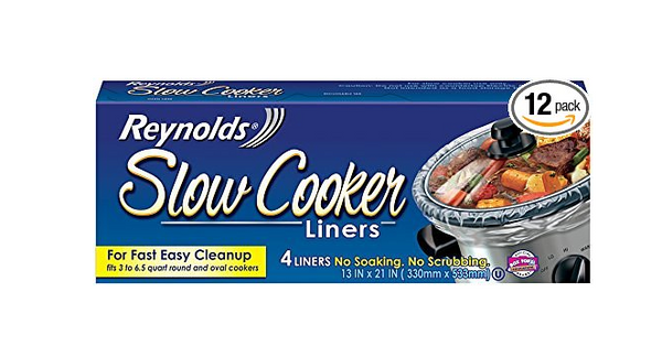 Pack of 12 Reynolds Slow Cooker Liners, 4-Count