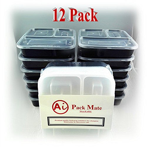 Pack of 12 food storage containers