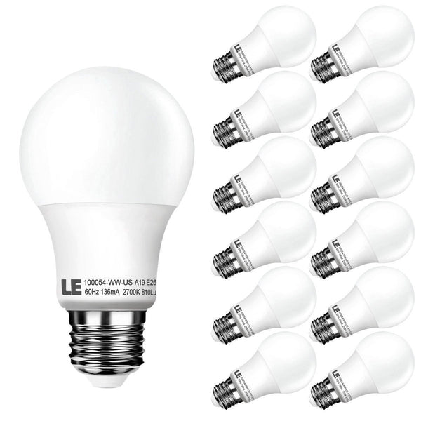 Pack of 12 LED light bulbs