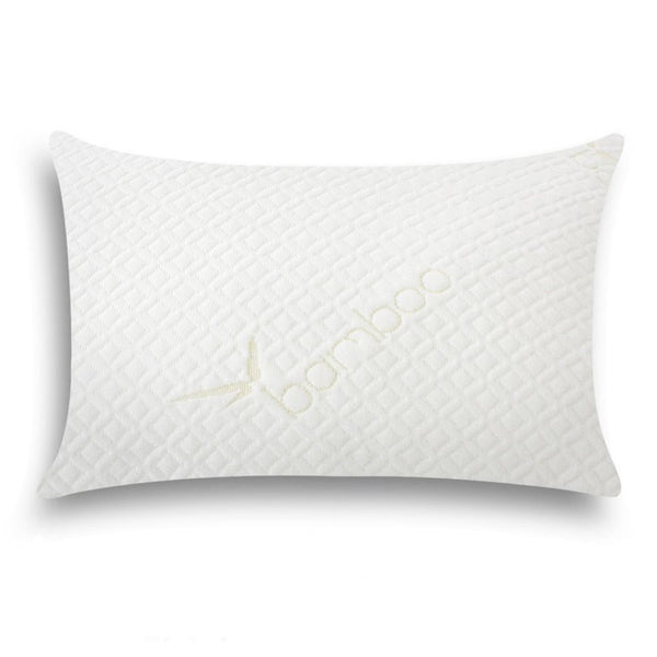 Shredded memory foam pillow with bamboo cover
