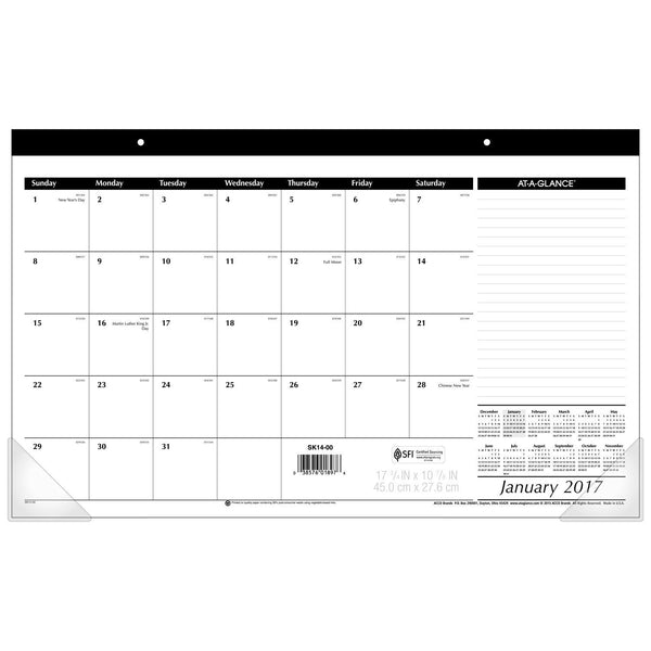 2017 Desk Pad Calendar