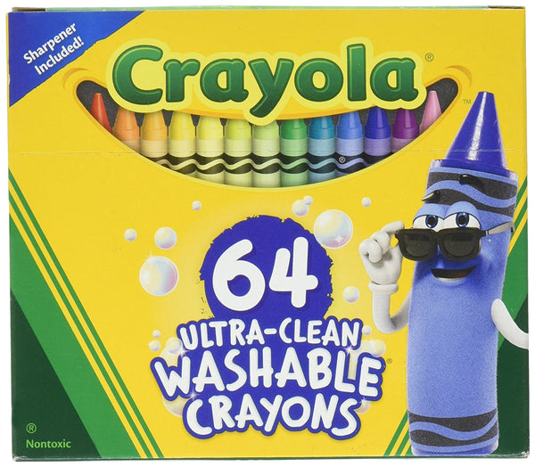 64 Crayola Ultra Clean Washable Crayons
