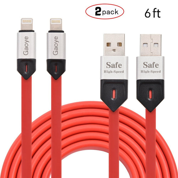 Pack of 2 braided lightning cables