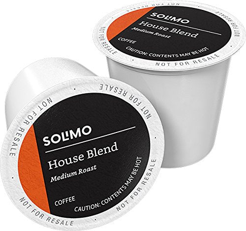 100 cápsulas de café Solimo K-Cup (varios sabores)