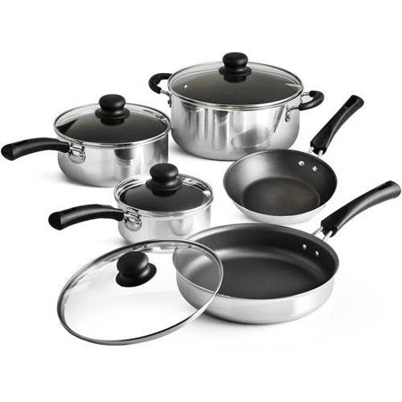 Juego de utensilios de cocina antiadherentes Tramontina Simple Cooking de 9 piezas