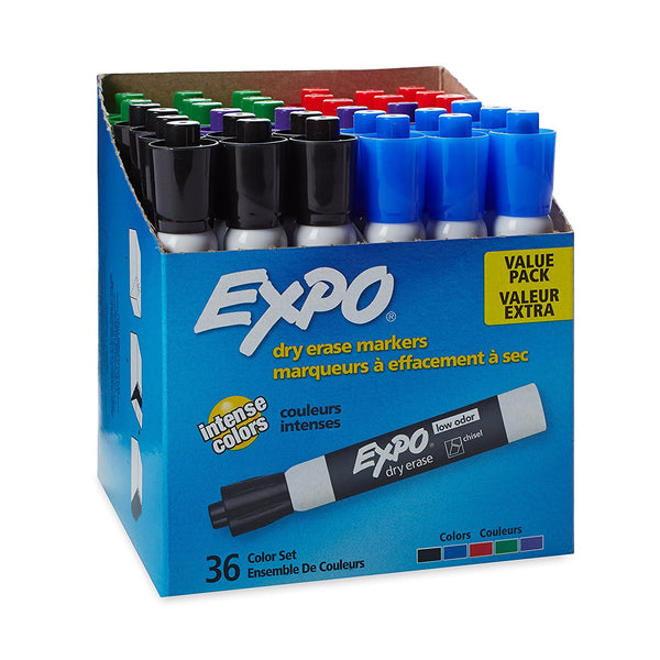 36 EXPO Low Odor Dry Erase Markers