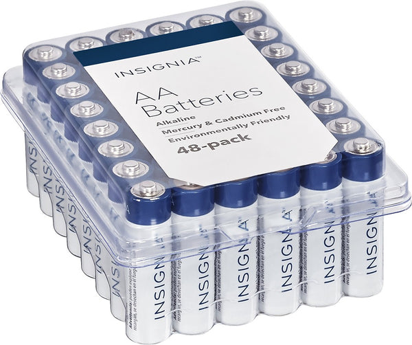 Pack of 48 Insignia AA or AAA batteries