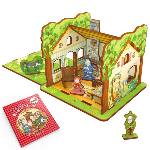 Little Red Riding Hood Playset with Educational Storybook