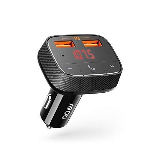 Anker Roav SmartCharge F0 Bluetooth FM Transmitter 2-Port USB Car Charger