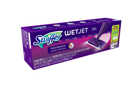 Kit básico de limpiador de pisos con trapeador en aerosol Swiffer WetJet