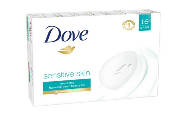16 bars of Dove beauty soaps