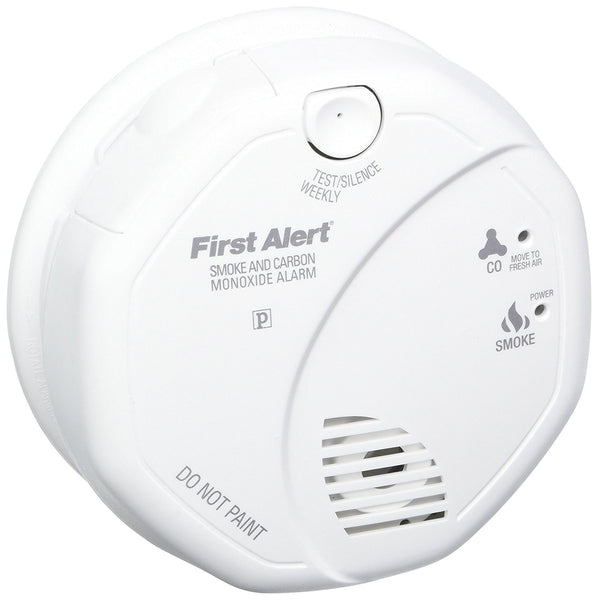 First Alert SCO5CN Alarma combinada de monóxido de carbono/humo que funciona con pilas