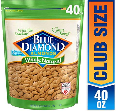 Almendras Blue Diamond de 40 oz (crudas, enteras y naturales)