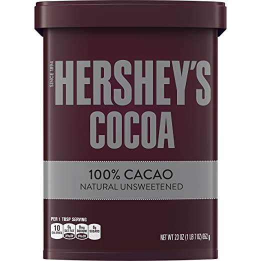 Cacao HERSHEY'S 23oz, naturalmente sin azúcar