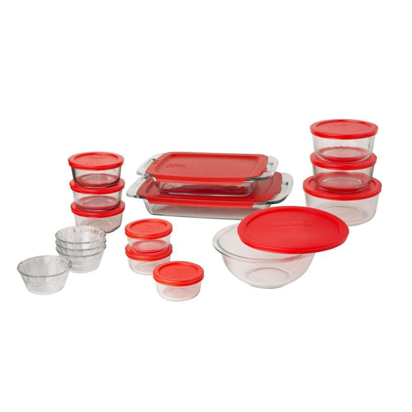 Pyrex Easy Grab 28-Piece Glass Bakeware Set