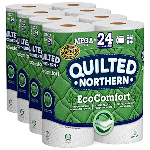 24-Count Quilted Northern EcoComfort Mega Roll Toilet Paper