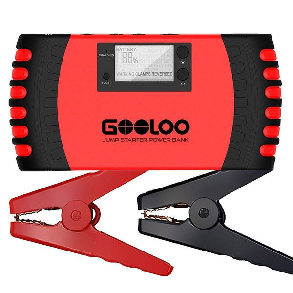 Arrancador de batería para automóvil SuperSafe de pico 800 A y 18000 mAh
