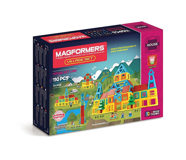 MAGFORMERS Village Set (110 Piece)