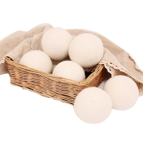 Pack of 6 Premium 100% Wool Dryer Balls