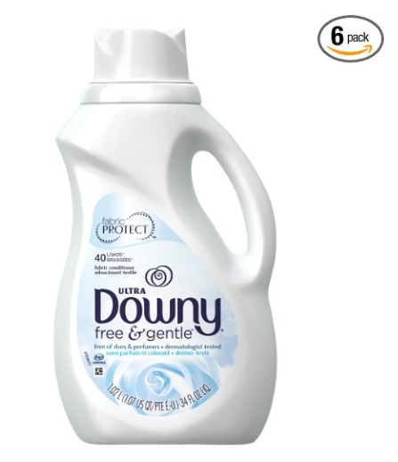 6 bottles of Downy ultra free & gentle, 40 load