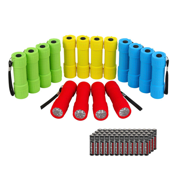 Pack De 16 Mini Linternas LED Con Pilas