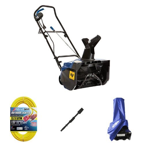 Snow Joe 18″ 13.5-Amp Electric Snow Thrower Bundle With MTD Chute Clearing Tool