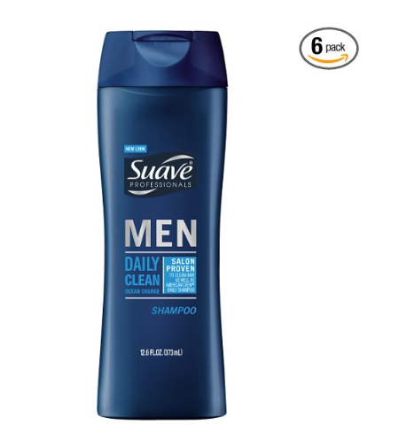 6 botellas de champú Suave Professionals Men