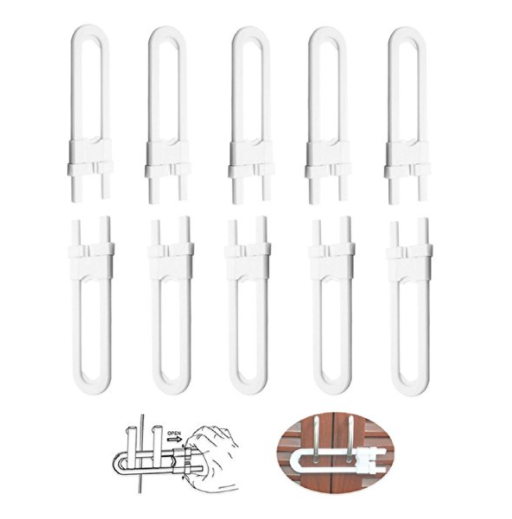 Pack of 10 child safety cabinet locks