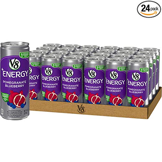 24-Pack 8oz V8 +Energy Drinks