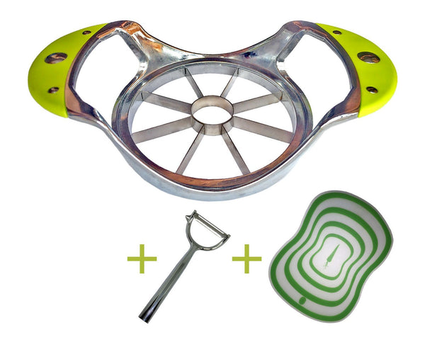 Apple Slicer Corer Peeler, Cooleke Metal Apple Slicer with Apple Potato Peeler