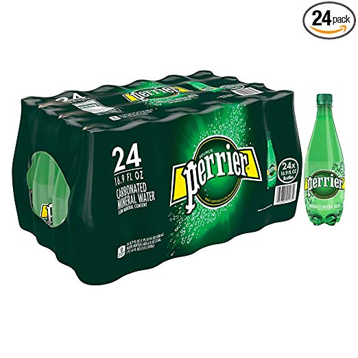 24 Bottles Of Perrier Carbonated Mineral Water