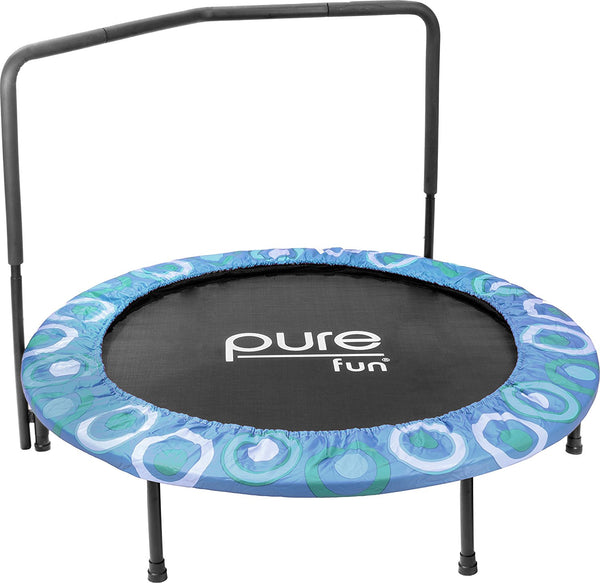 Cama elástica para niños Pure Fun Super Jumper con pasamanos