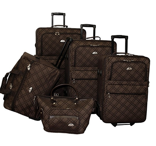 American Flyer 5 Piece Luggage Set - 5 colors